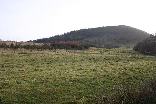 Old Rifle Range Great Mell Fell. Once MoD land and a definite no-go area, especially up the rifle range, seen here between the parallel wall remains.