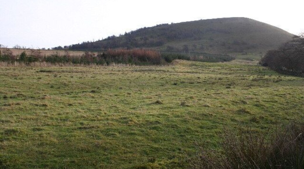 Old Rifle Range Great Mell Fell. Once MoD land and a definite no-go area, especially up the rifle range, seen here between the parallel wall remains.