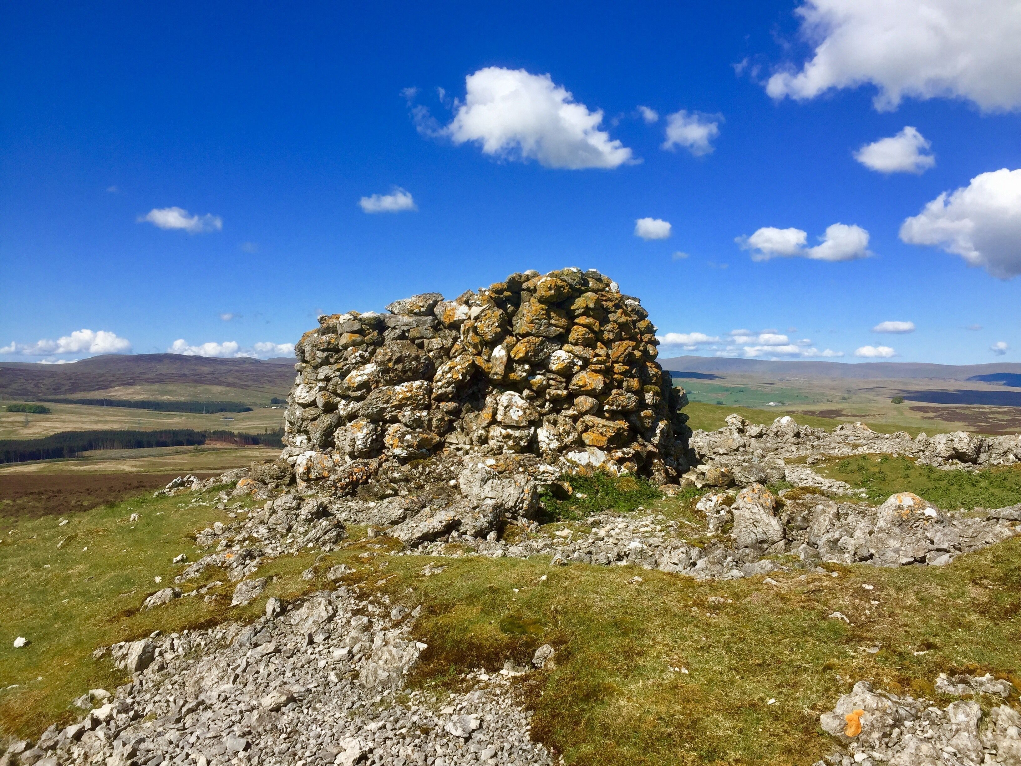 Panoramic views towards the Lake District, the Dales and the How Gill fells from here