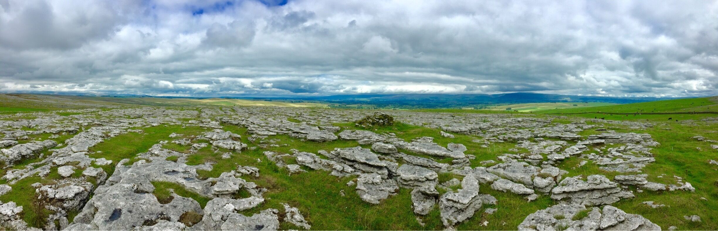 The Shining Stones - limestone pavement on Asby Scar