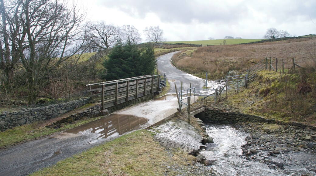 Ford at Eskew Beck. This ford on the Eskew Beck has been culverted in the last two years as I was advised by the farmer from the neighbouring property. The ford prior to this work is shown in this image from 2007.