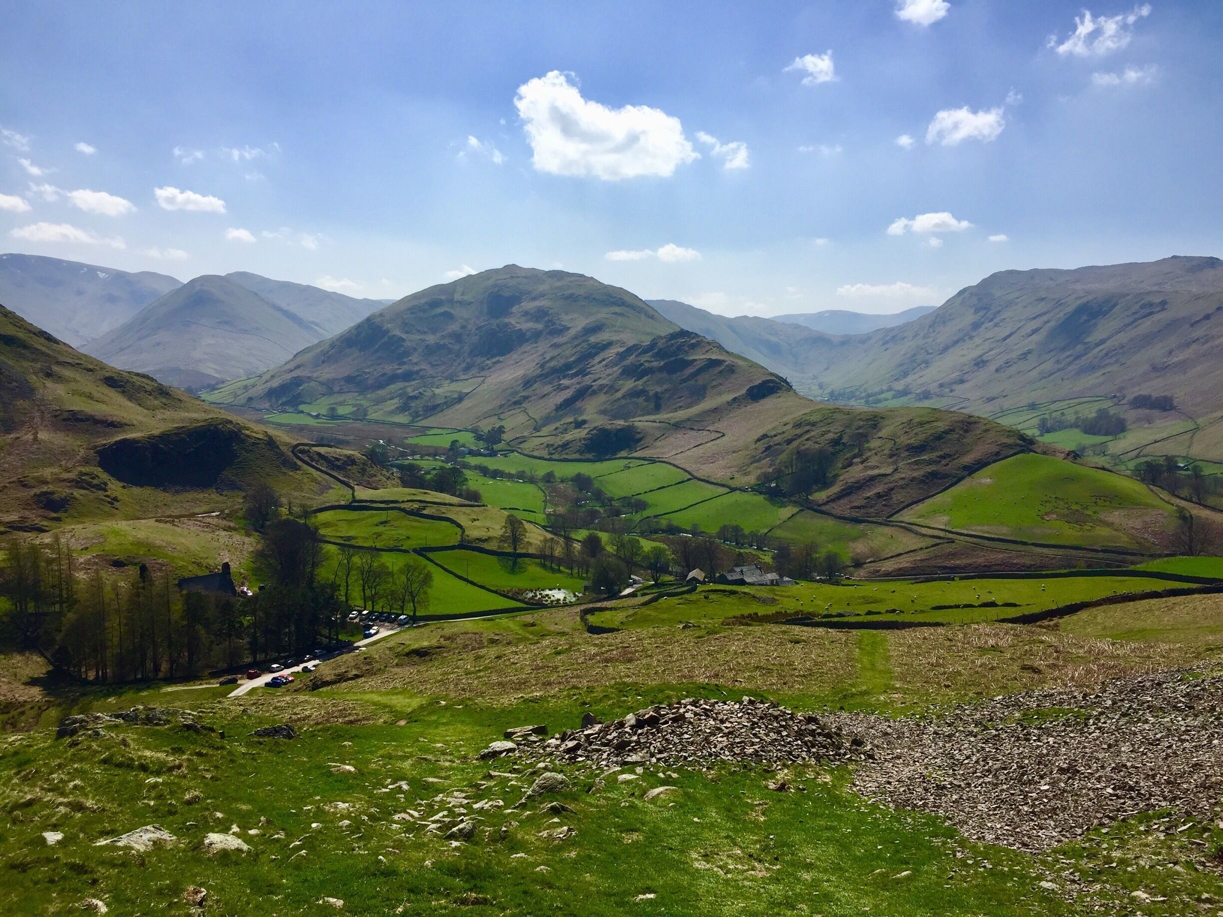 Looking towards Martindale from the summit of Hallin Fell on a beautiful spring afternoon 