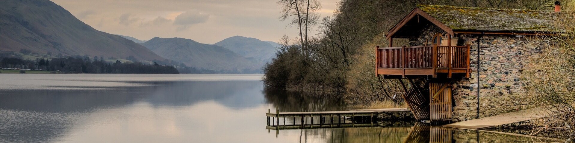 Boathouse on ullswater in the Lake District