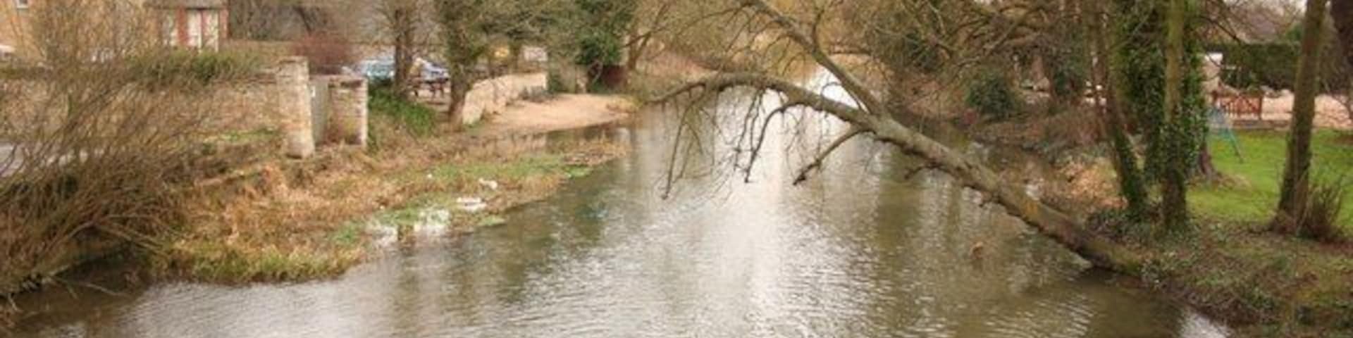 River Welland Looking east from Town Bridge at Market Deeping