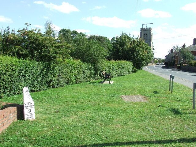 Old Milepost. Old milepost on what was the A.15 at Market Deeping, Lincolnshire. For close up view see 1461348