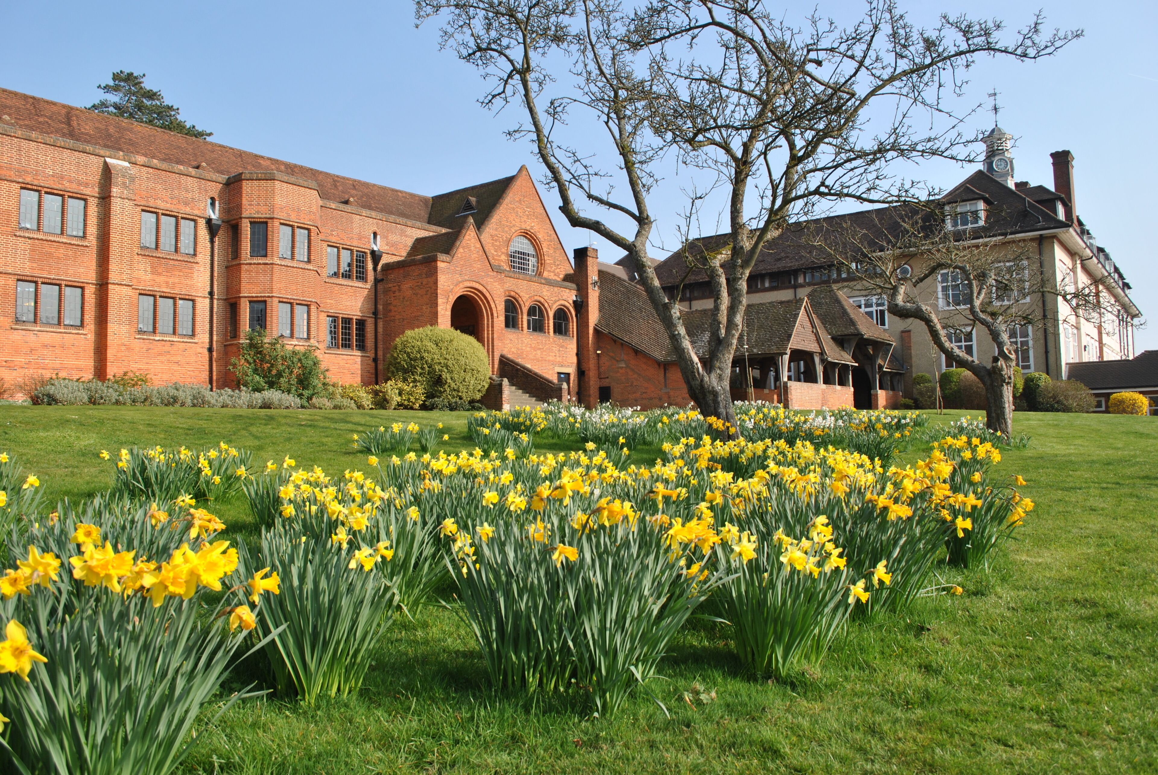 Bedales Memorial Library, Lupton Hall and Corridor