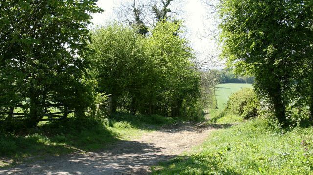Bottoms Lane. The photograph shows the eastern end of Bottoms Lane and was taken from its junction with 435620. For a more westerly photograph of Bottoms Lane, click here 435346.