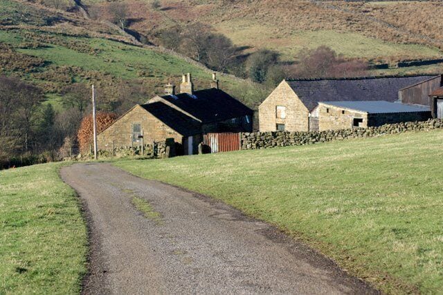 Higher Row Mires From the East Taken from the road to Lower Row Mires. Overlooking Hamer Beck.