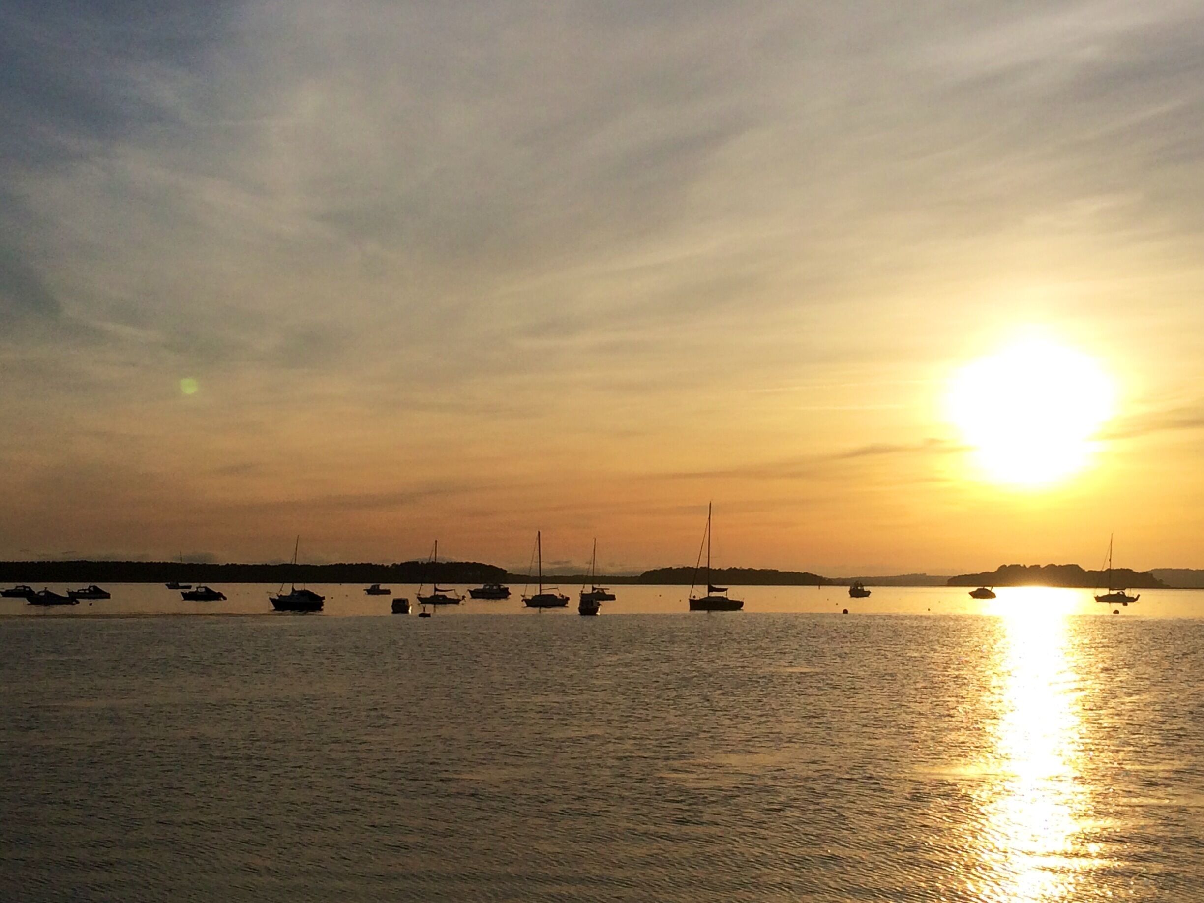 The view waiting for the chain ferry from Studland to Sandbanks 