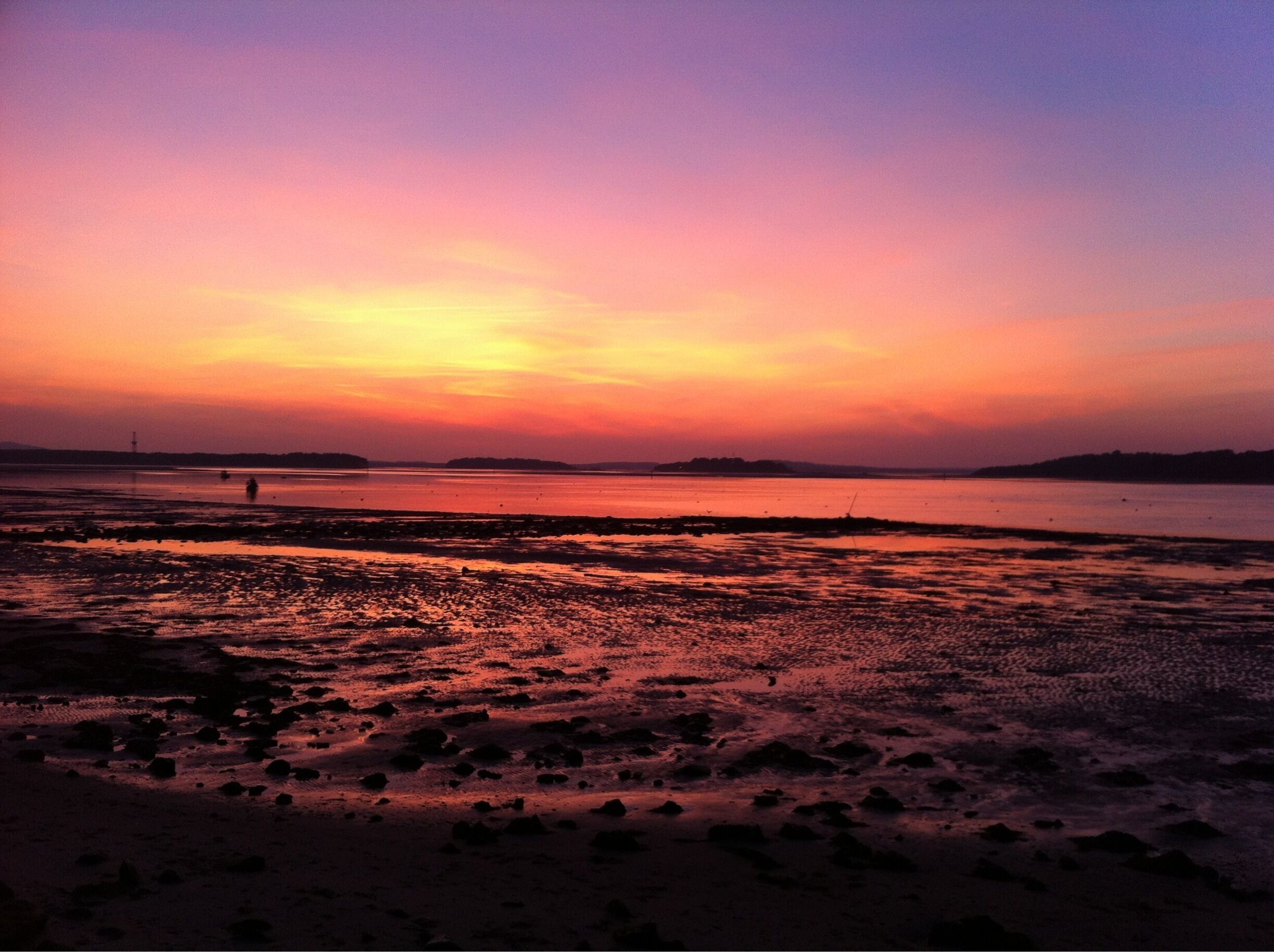 A march sunset, taken from an iPhone, no filter.