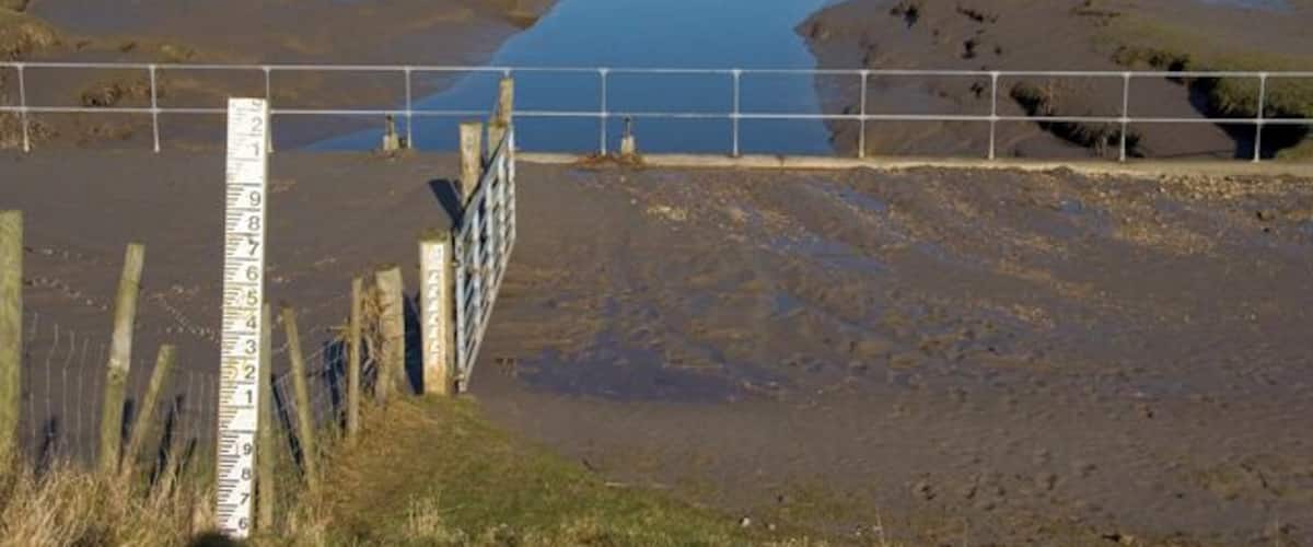 The Pilling Water Looking north across Pilling Marsh