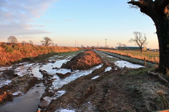 Pipeline Works Looking like excavations for a dual carriageway, running towards the A6 and Cheese works in the distance.