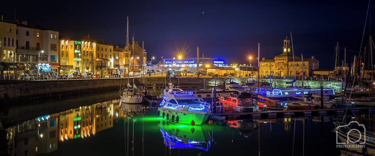 Taken during the annual Christmas light event by Ramsgate Yacht Club