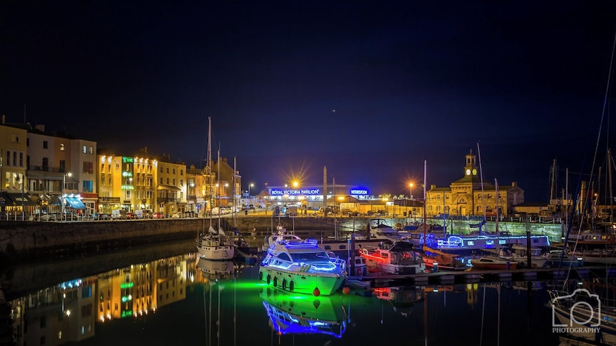 Taken during the annual Christmas light event by Ramsgate Yacht Club