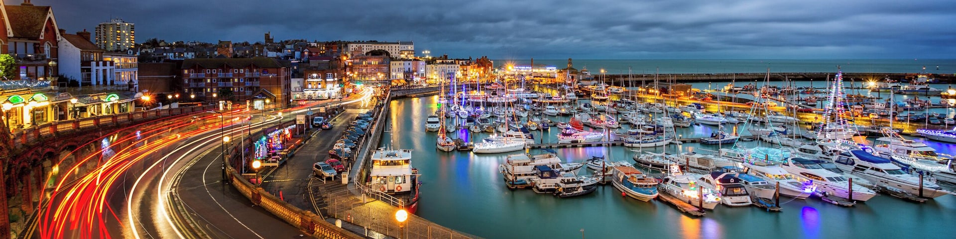 #Ramsgate in #Thanet the only #Royal #Harbour in #England . The local #Yacht #Club members all decorate their #boats at #Christmas , it really is a very #festive sight.