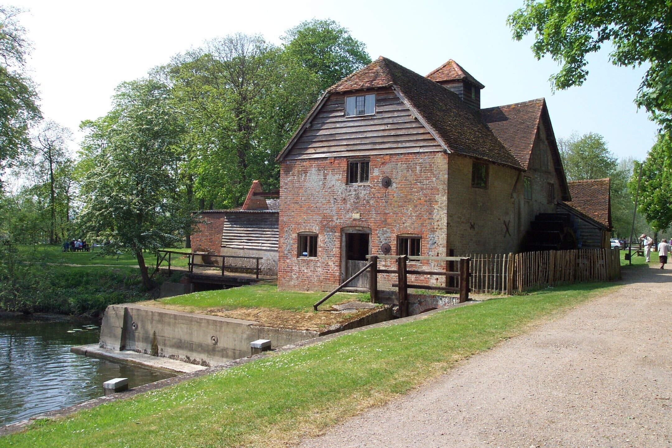 Mapledurham Watermill, Mapledurham, Oxfordshire, England. For more information, see Mapledurham Watermill.