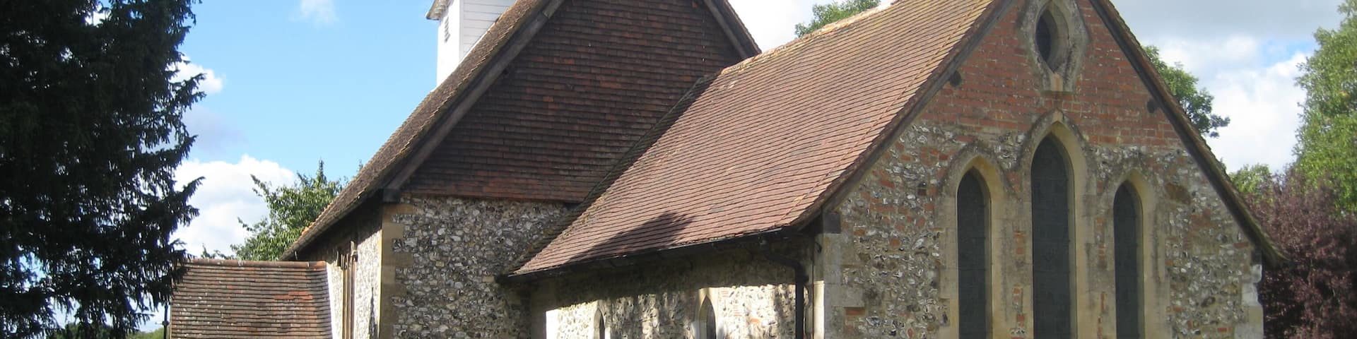 St Mary's Church, Sulhamstead Abbots, Berkshire. View from the east.