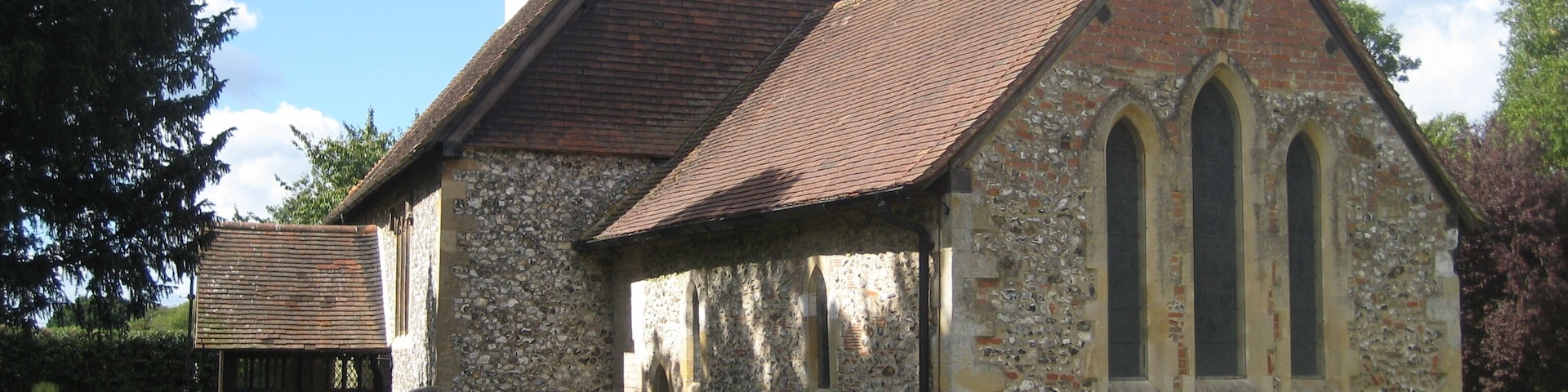 St Mary's Church, Sulhamstead Abbots, Berkshire. View from the east.