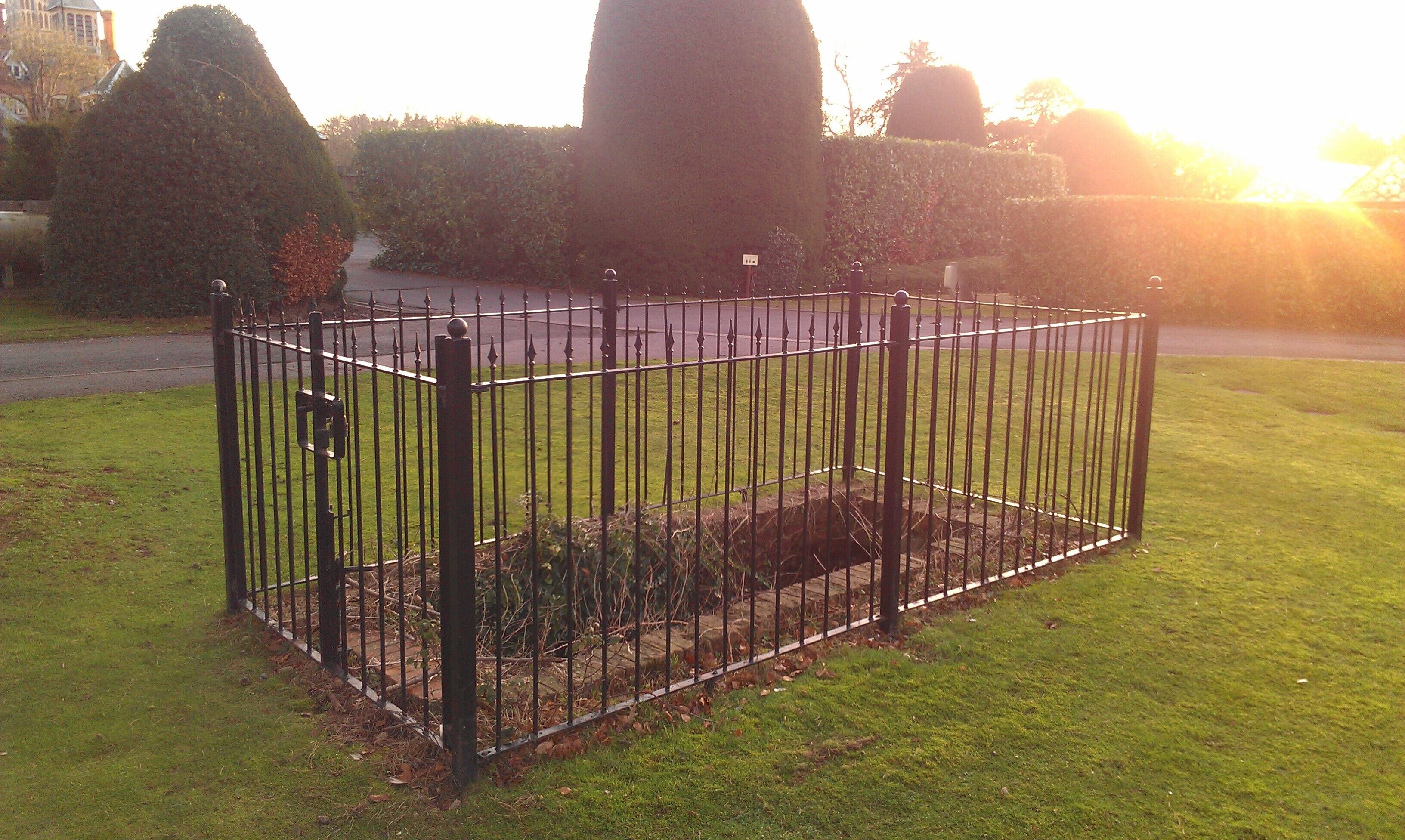 Staircase to old Aldermaston House cellar
