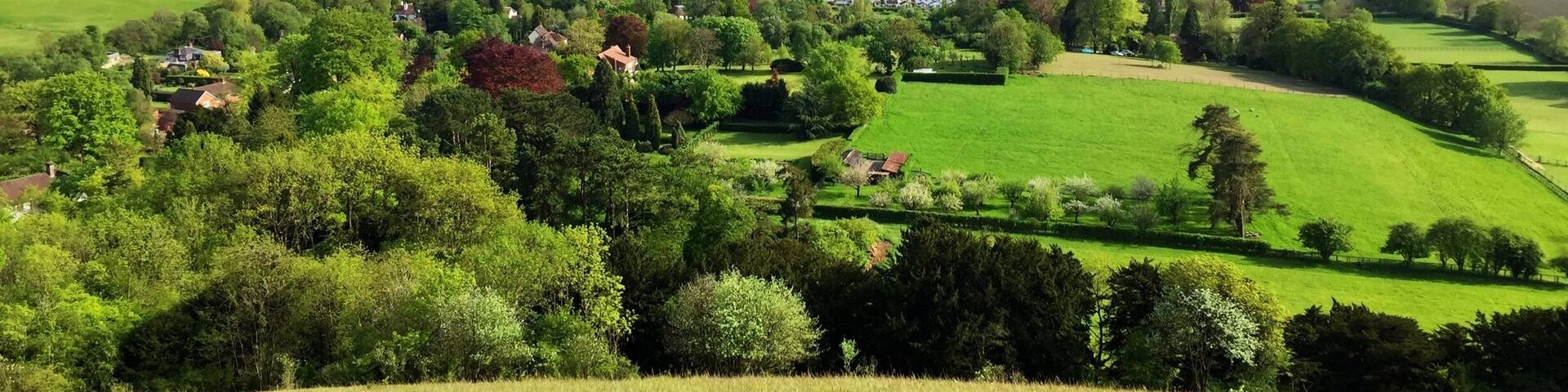 England's green and pleasant lands.