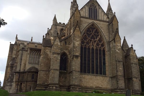 Ripon Cathedral from the graveyard!