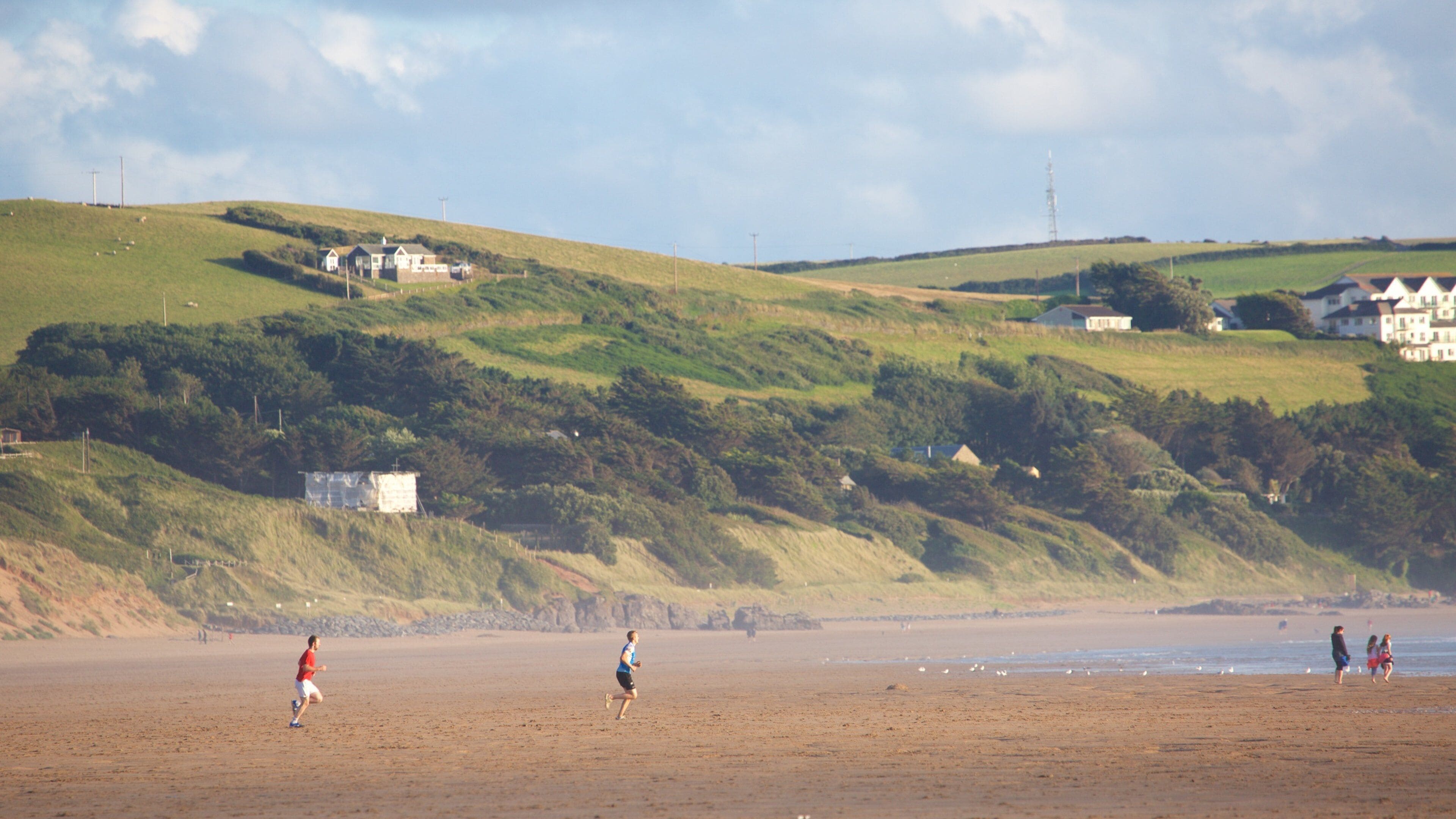 Woolacombe showing a beach and tranquil scenes