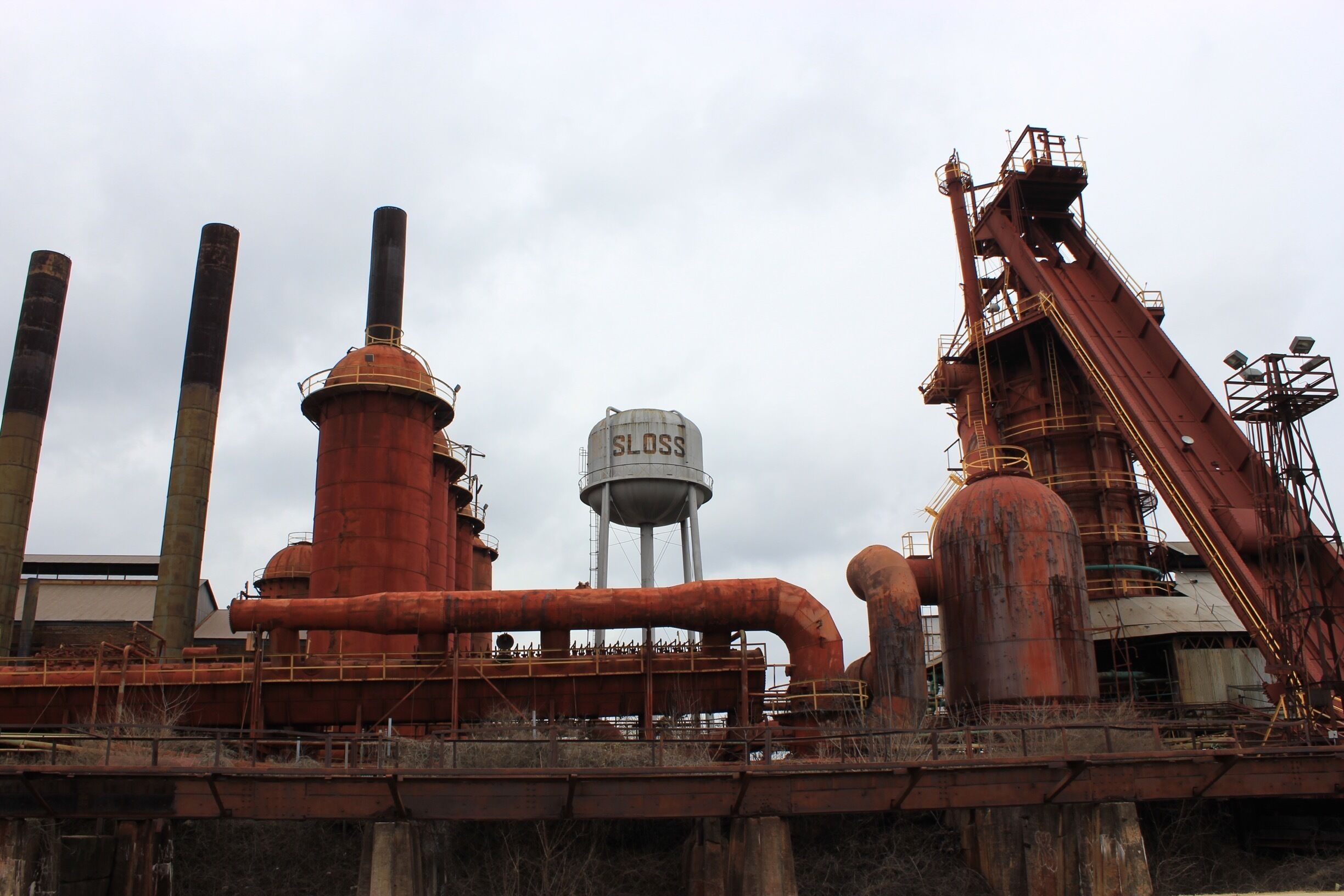 Sloss Furnaces is a National Historic Landmark in Birmingham, Alabama in the United States. It operated as a pig iron-producing blast furnace from 1882 to 1971. After closing it became one of the first industrial sites (and the only blast furnace) in the U.S. to be preserved and restored for public use. In 1981 the furnaces were designated a National Historic Landmark by the United States Department of the Interior.