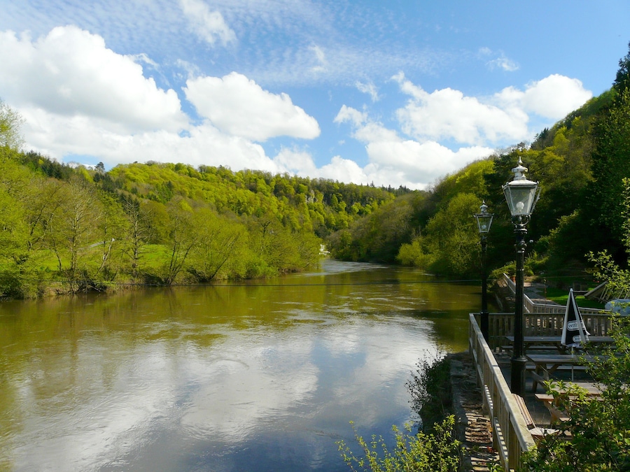 River Wye from the Old Ferrie Boat Inn.