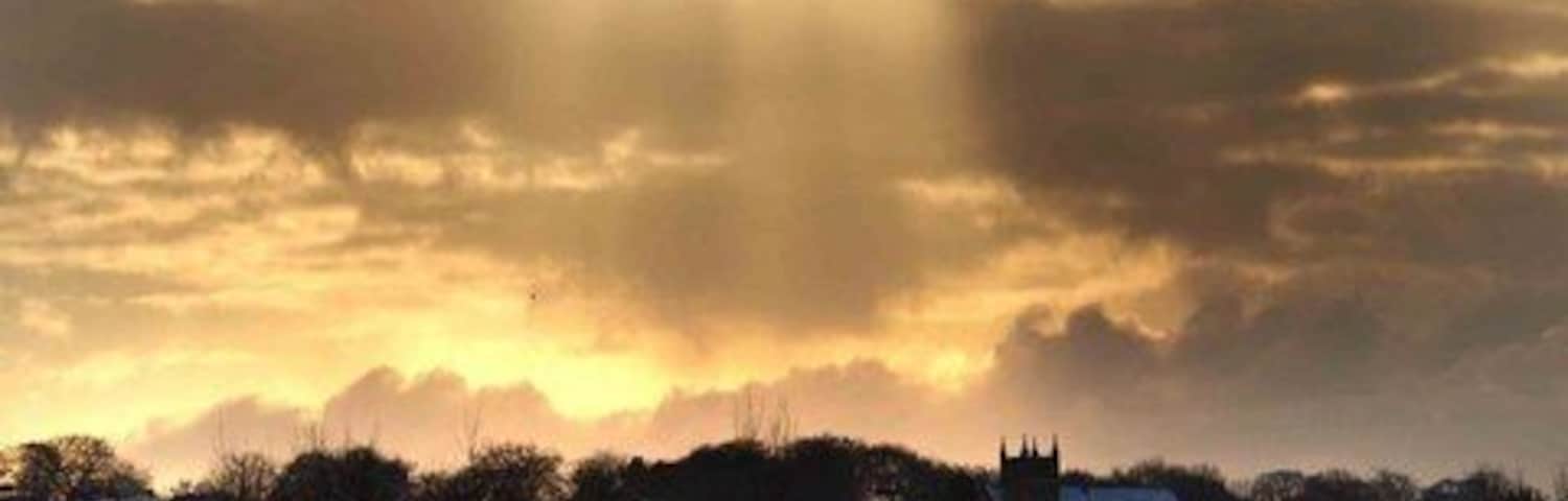 A wintry sky over Wath upon Dearne #2 Looking over the frozen lake.