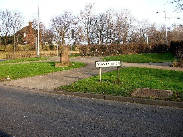 Whiston - Pleasley Road, Nr Rotherham. View taken at Whiston traffic lights.
