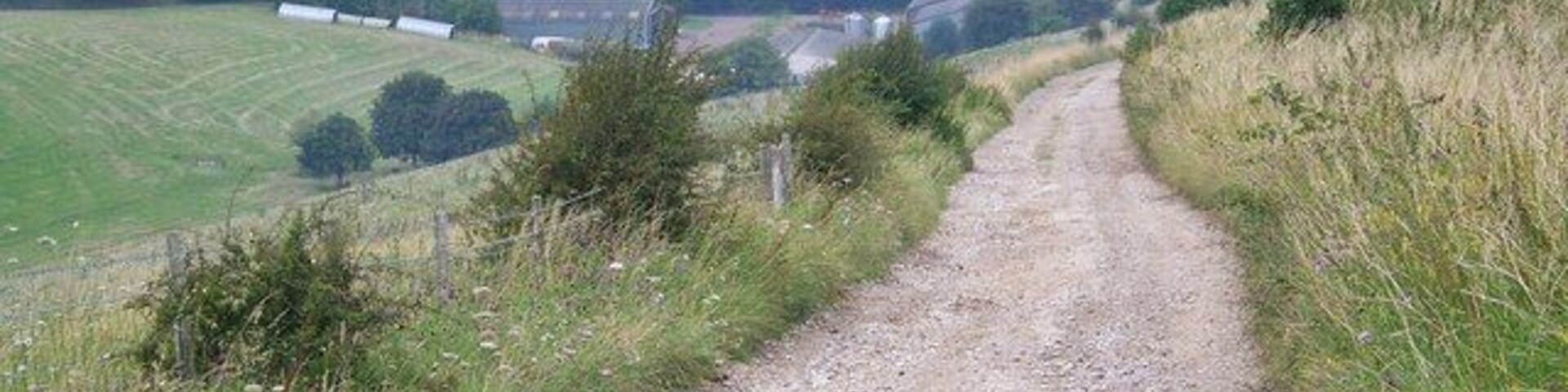 Manor Farm, Burcombe View of Manor Farm taken from the byway from Hunts Down.