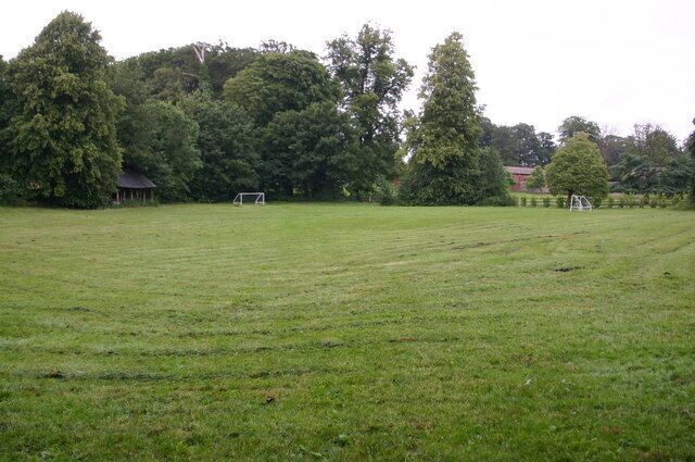 Cholderton playing fields Mini goals on Cholderton playing fields