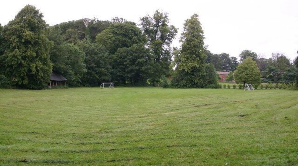 Cholderton playing fields Mini goals on Cholderton playing fields