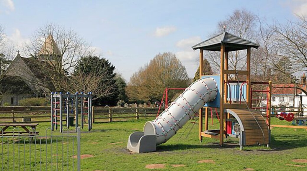Children's playground, Whiteparish Next to the church.