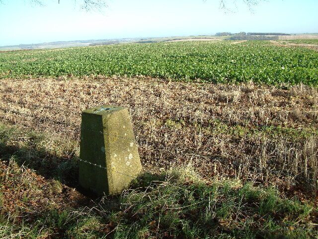 Triangulation Pillar, Knowle Hill, Wiltshire. View looking east.