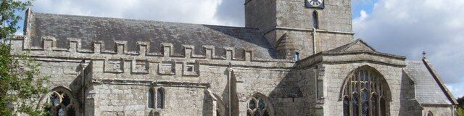 All Saints' parish church, Broad Chalke, Wiltshire, England, seen from the south