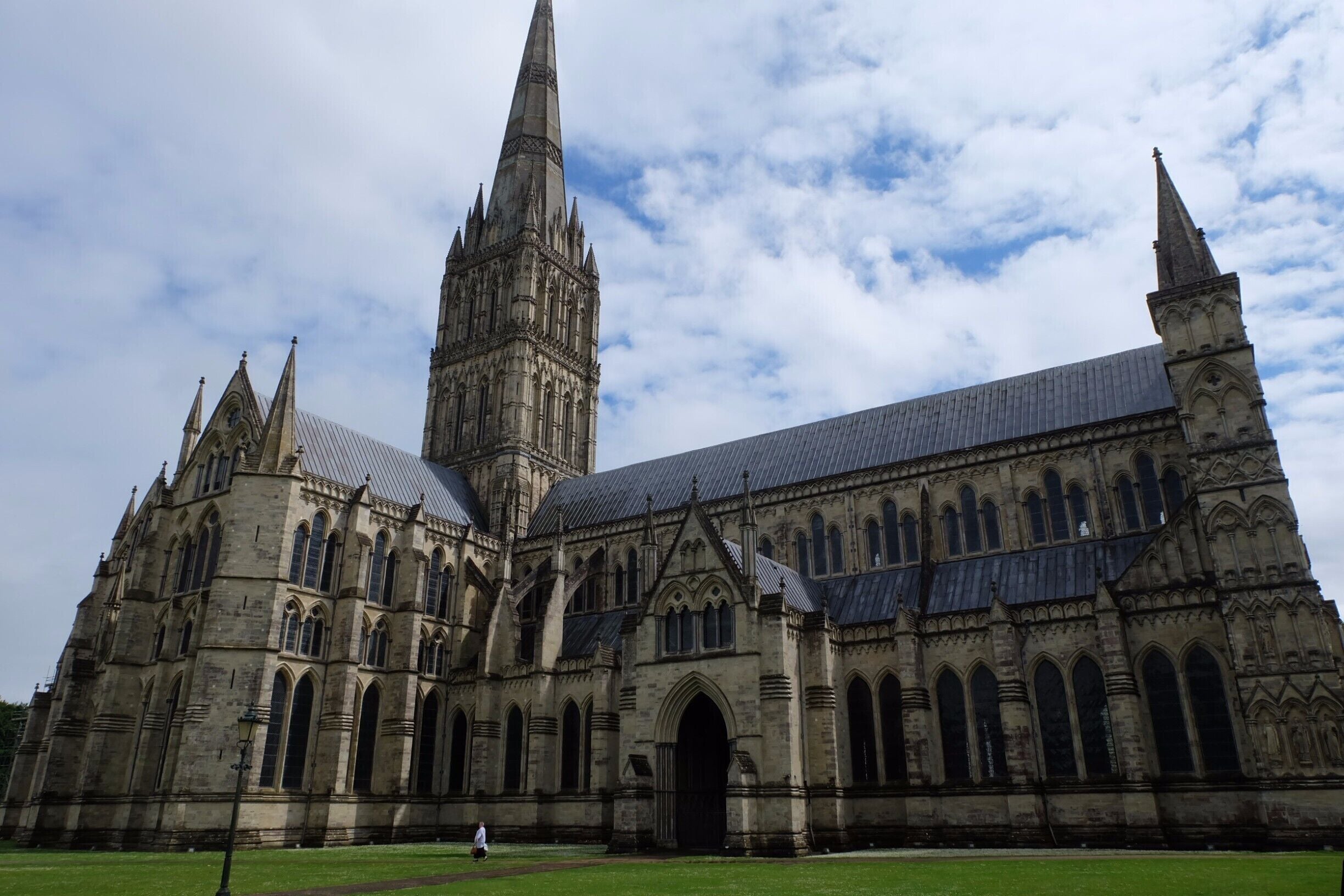 Amazing example of gothic architecture in charming town of Salisbury.