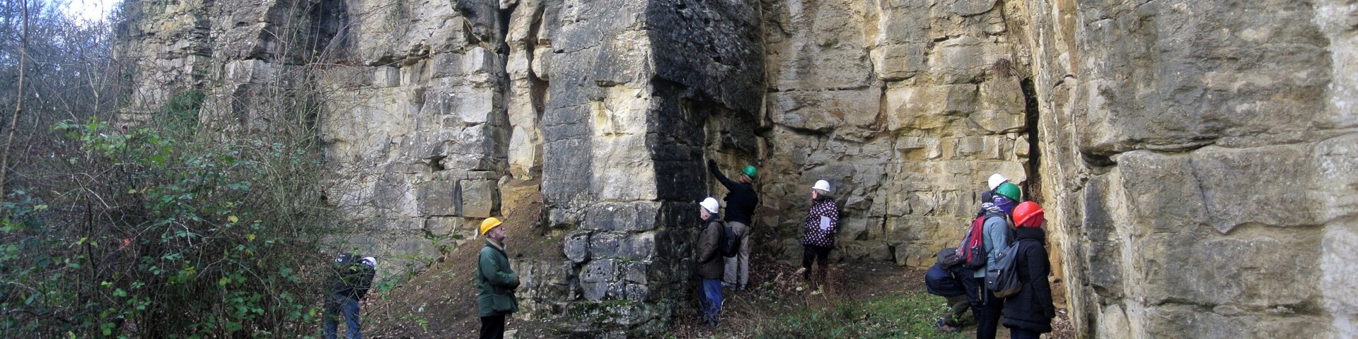Malton Oolite (Upper Jurassic) at Ravenswick Quarry, Yorkshire.