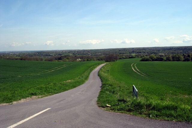 Nepicar Lane Towards Wrotham Heath