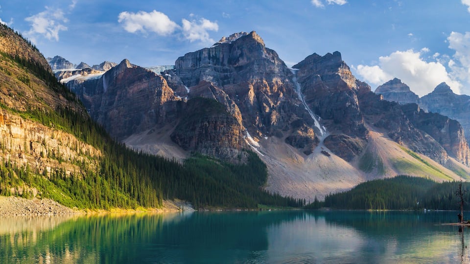 Valley of the Ten Peaks at Moraine Lake in Alberta Canada