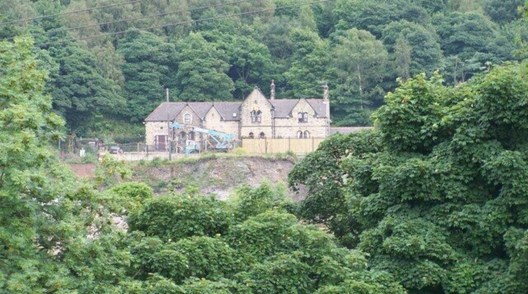 Station House in the Woods, Deepcar. A superbly converted Railway Station ... with work still being done, hence the Crane. One day I'll get a much better picture of this beautiful restoration. And, 13 months later, here it is ... 1571545