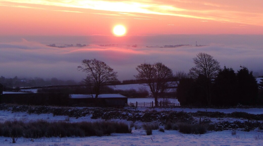 This was taken early one very cold winters morning looking towards Totley