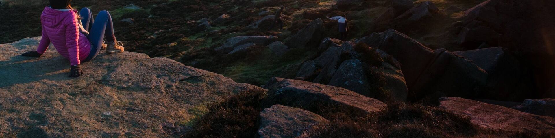 A rare inversion over the hope valley from Stanage Edge