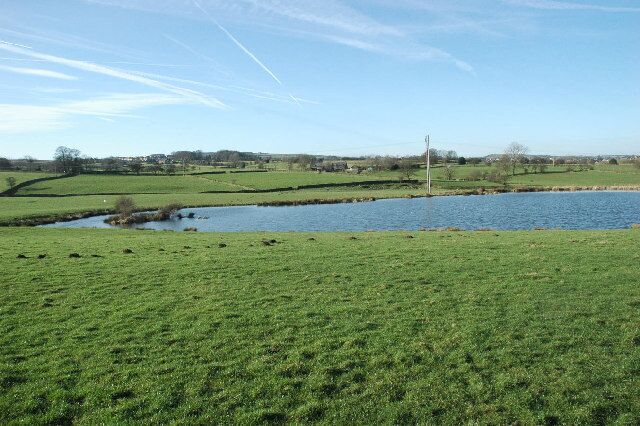Castle Dam. A small reservoir SE of Penistone, home to fishermen and waterbirds.