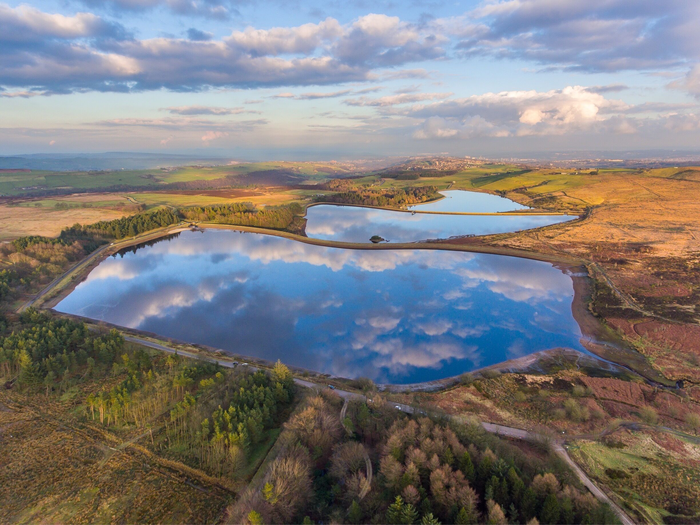 Taken from my DJI phantom on a still day with great skies 