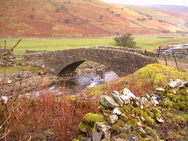 Stone Bridge near Litton The bridge leads to an Other Route with Public Access over Cow Close Fell.