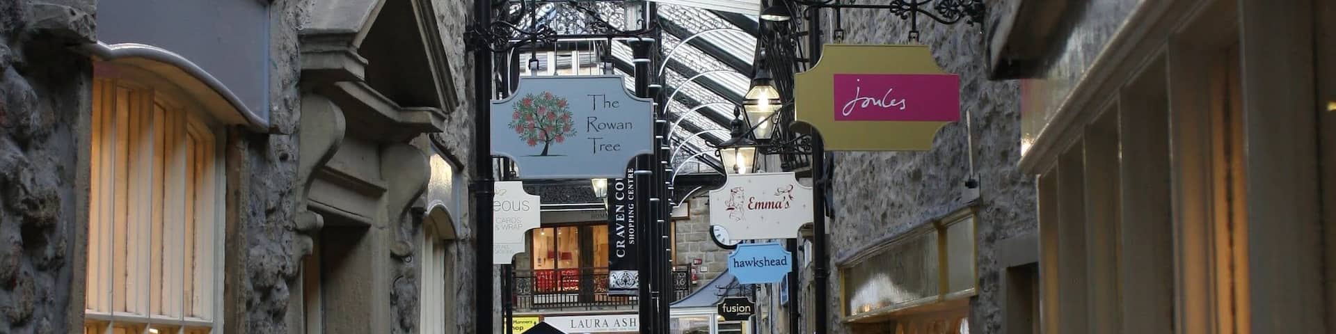 Small Shopping centre in Skipton, Yorkshire