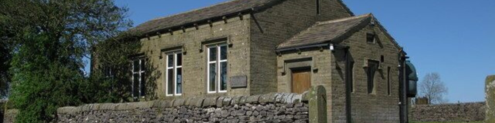 The Richard Tottie Memorial Hall Built in 1849 and now described as "for the use of inhabitants of Coniston Cold without distinction of political religious or other opinions including the use for meetings lectures and classes and for other forms of recreation and leisure-time occupation with the object of improving the conditions of life".