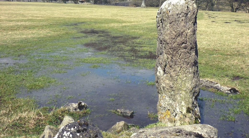 Stone pillar, Littondale Near Hawkswick Bridge. It may have been a gatepost once.