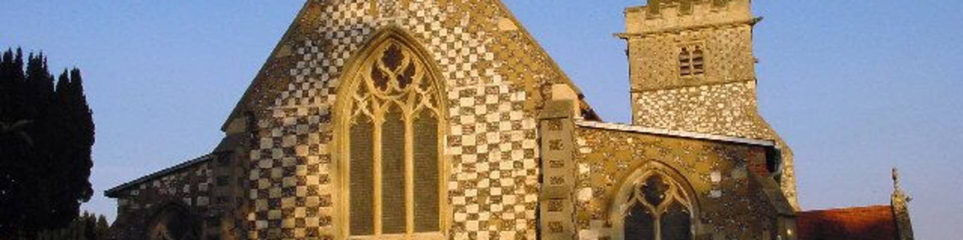 Church of England parish church of St Peter, Burnham, Buckinghamshire, seen from the west